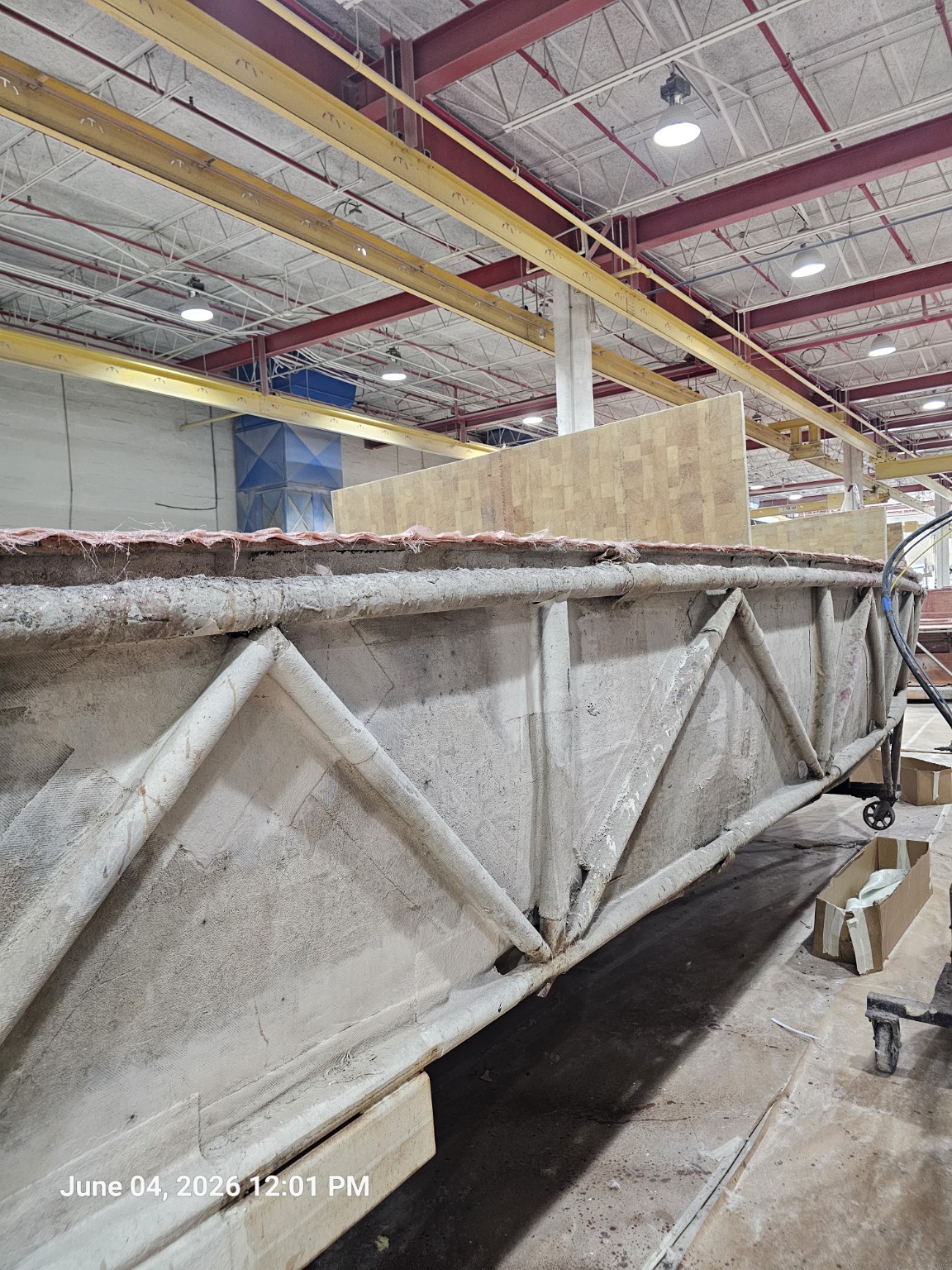 Structural framework in vessel construction